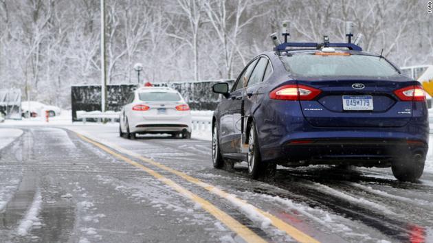 福特自动驾驶汽车使用3D地图检测积雪道路