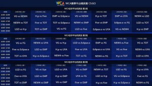 WCA赛事平台精英赛《CS:GO》今日火爆开赛