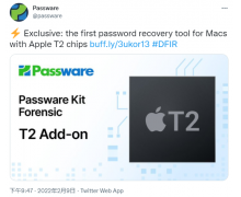 密码恢复公司宣称已攻破苹果 T2 安全芯片