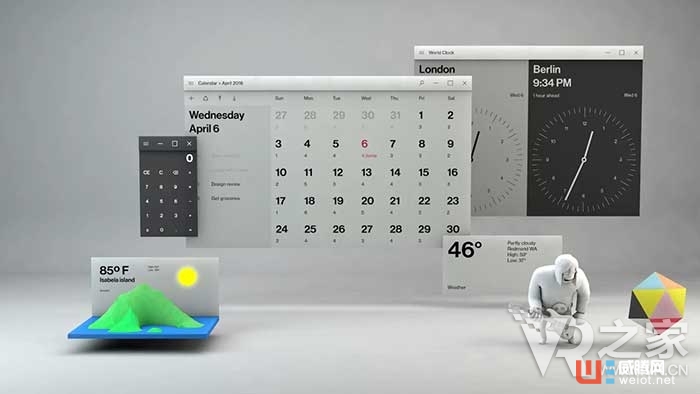 全面拥抱VR/AR 微软展示新型UI设计